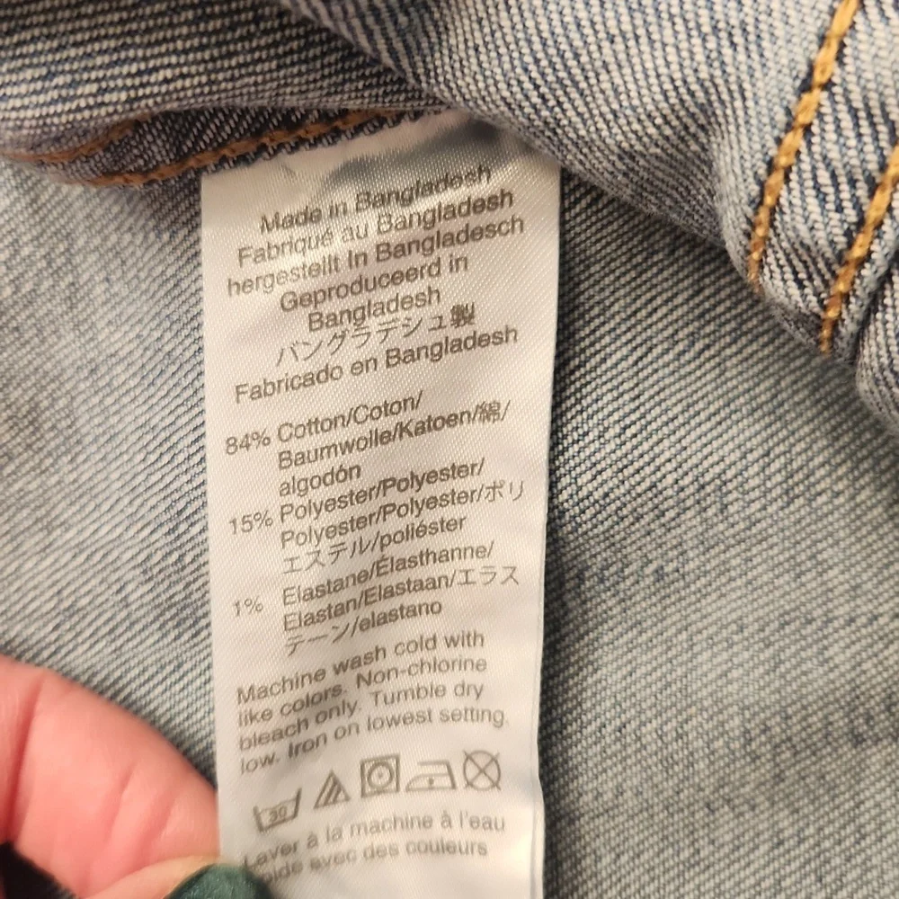 Crewcuts girl rainbow Jean jacket - Picture 5 of 5